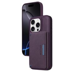Per iPhone 16 Pro BETOPNICE Custodia per telefono con portafoglio MagSafe staccabile orizzontale a ribalta (viola)