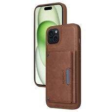 Per iPhone 15 Plus BETOPNICE Custodia per telefono con portafoglio MagSafe staccabile orizzontale a ribalta (marrone)