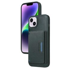 Per iPhone 14 Plus BETOPNICE Custodia per telefono con portafoglio MagSafe staccabile orizzontale a ribalta (verde)