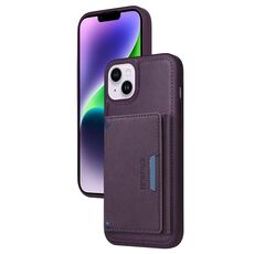 Per iPhone 14 Plus BETOPNICE Custodia per telefono con portafoglio MagSafe staccabile orizzontale a ribalta (viola)