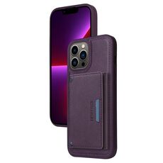 Per iPhone 13 Pro Max BETOPNICE Custodia per telefono con portafoglio MagSafe staccabile orizzontale a ribalta (viola)