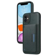 Per iPhone 11 BETOPNICE Custodia per telefono con portafoglio MagSafe staccabile orizzontale a ribalta (verde)