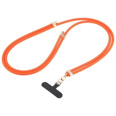 Cordino lungo anti-smarrimento regolabile in silicone liquido per telefono (arancione)