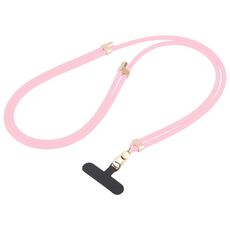 Cordino lungo anti-smarrimento regolabile in silicone liquido per telefono (rosa)