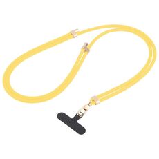 Cordino lungo anti-smarrimento regolabile in silicone liquido per telefono (giallo)