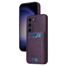Per Samsung Galaxy S23 5G BETOPNICE Custodia per telefono con portafoglio MagSafe staccabile verticale a ribalta (viola)