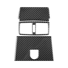 Per Mercedes-Benz Classe G W463 3 pezzi/set adesivo bocchetta aria centrale posteriore (nero)