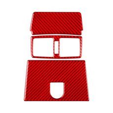 Per Mercedes-Benz Classe G W463 3 pezzi/set adesivo bocchetta aria centrale posteriore (rosso)