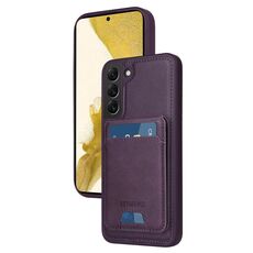 Per Samsung Galaxy S22+ 5G BETOPNICE Custodia per telefono con portafoglio MagSafe staccabile verticale a ribalta (viola)