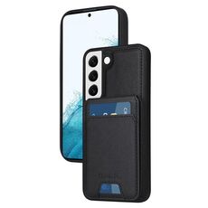 Per Samsung Galaxy S22 5G BETOPNICE Custodia per telefono con portafoglio MagSafe staccabile verticale a ribalta (nero)