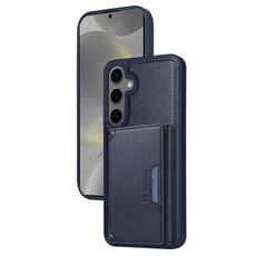 Per Samsung Galaxy S24+ 5G BETOPNICE Custodia per telefono con portafoglio MagSafe staccabile orizzontale a ribalta (blu)