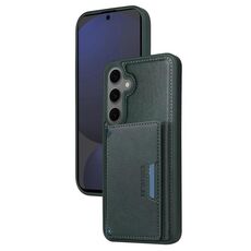 Per Samsung Galaxy S24 FE 5G BETOPNICE Custodia per telefono con portafoglio MagSafe staccabile con apertura a ribalta orizzontale (verde)