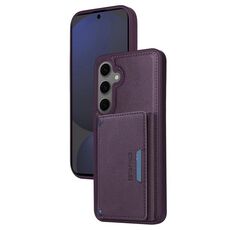 Per Samsung Galaxy S24 FE 5G BETOPNICE Custodia per telefono con portafoglio MagSafe staccabile orizzontale a ribalta (viola)