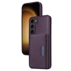 Per Samsung Galaxy S23+ 5G BETOPNICE Custodia per telefono con portafoglio MagSafe staccabile orizzontale a ribalta (viola)