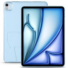 Custodia per tablet con supporto magnetico pieghevole in pelle acrilica per iPad Air 11 2024/2025 (blu cielo)