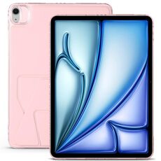 Per iPad Air 11 2024/2025 Custodia per tablet con supporto magnetico pieghevole in pelle acrilica (rosa)