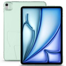 Per iPad Air 11 2024/2025 Custodia per tablet con supporto magnetico pieghevole in pelle acrilica (verde chiaro)