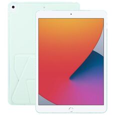 Per iPad 10.2 2021/2020/10.5 Custodia per tablet con supporto magnetico pieghevole in pelle acrilica (verde chiaro)