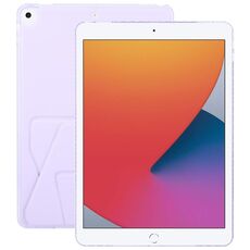 Per iPad 10.2 2021/2020/10.5 Custodia per tablet con supporto magnetico pieghevole in pelle acrilica (viola)