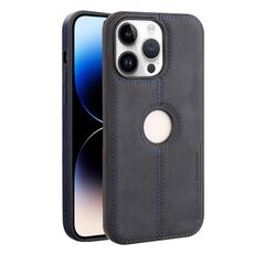 Per iPhone 14 Pro Max Crazy Horse Custodia per telefono in pelle con retro in pelle (blu)