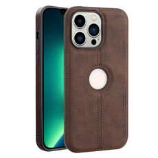 Per iPhone 13 Pro Crazy Horse Custodia per telefono in pelle con retro in pelle (marrone scuro)