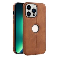 Per iPhone 13 Pro Crazy Horse Custodia per telefono in pelle con retro in pelle (marrone chiaro)