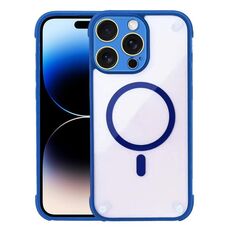 Per iPhone 14 Pro Custodia per telefono ibrida in acrilico TPU magnetico antiurto MagSafe (blu reale)
