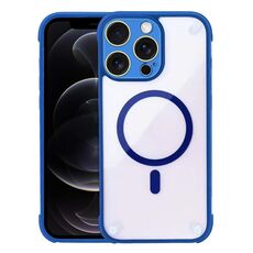 Per iPhone 12 Pro Custodia per telefono ibrida in acrilico TPU magnetico antiurto MagSafe (blu reale)