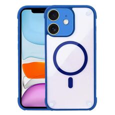 Per iPhone 11 Custodia per telefono ibrida in acrilico TPU magnetico antiurto MagSafe (blu reale)