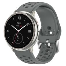 Cinturino sportivo in silicone per Amazfit Active 2 Holes Style 22mm grigio siderale SYA002855901I 6922654257322
