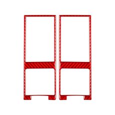 Per Mercedes-Benz Classe G W463 2 pezzi/set adesivi decorativi per bocchette di aerazione su entrambi i lati (rosso)