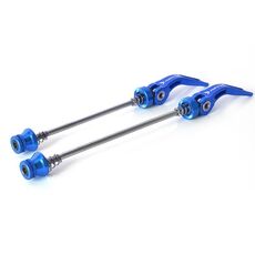 FMFXTRA JX77 Leva di sgancio rapido per bicicletta Asse in lega di alluminio lavorato CNC (blu)