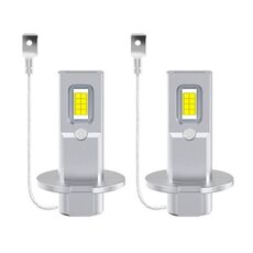 2 pezzi Mini 1:1 Lampadina per fari a LED per auto con spina diretta, specifiche: H3 (luce bianca)