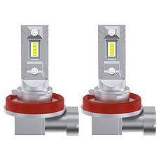 2 pezzi Mini 1:1 Lampadina per fari a LED per auto con spina diretta, specifiche: H11 (luce bianca)