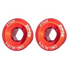 2 pezzi ZTTO Coprimanovella in lega di alluminio per bicicletta Viti per manovella per mountain bike, Stile: M20 Rosso