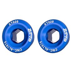 2 pezzi ZTTO Coprimanovella in lega di alluminio per bicicletta Viti per manovella per mountain bike, Stile: M20 Blu