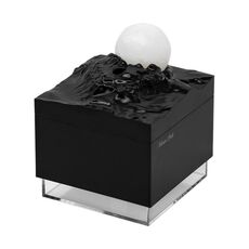 Moonfall Umidificatore Diffusore di Aromi Grande Nebbia con Luce Notturna Ornamento da Tavolo (Nero)