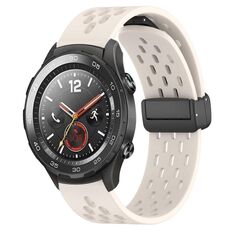 Per Huawei Watch 2 Cinturino in silicone con chiusura magnetica pieghevole da 20 mm (colore Starlight)