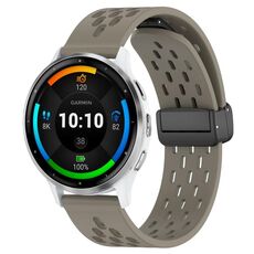 Per cinturino in silicone con chiusura magnetica pieghevole Garmin Venu 3 da 22 mm (cenere spaziale)