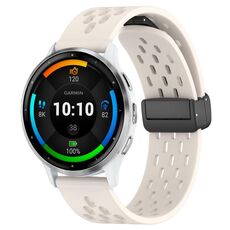 Per cinturino in silicone con chiusura magnetica pieghevole Garmin Venu 3 da 22 mm (colore Starlight)