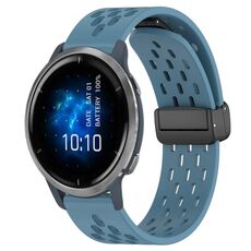 Per cinturino in silicone con chiusura magnetica pieghevole Garmin Venu 2 da 22 mm (blu)