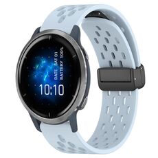 Per cinturino in silicone con chiusura magnetica pieghevole Garmin Venu 2 da 22 mm (azzurro)