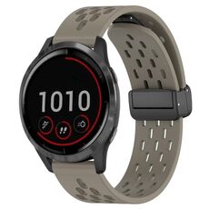 Per cinturino in silicone con chiusura magnetica pieghevole Garmin Vivoactive 4 da 22 mm (cenere spaziale)