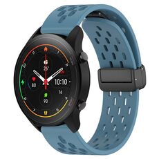 Per Xiaomi MI Watch S1 Pro cinturino in silicone con chiusura magnetica pieghevole da 22 mm (blu)