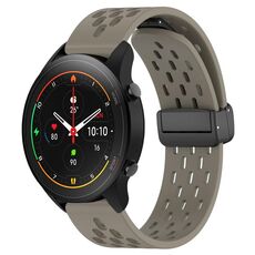 Per Xiaomi MI Watch S1 Pro cinturino in silicone con chiusura magnetica pieghevole da 22 mm (cenere spaziale)