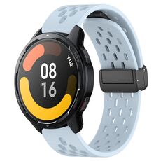 Per Xiaomi Watch S1 Active cinturino in silicone con chiusura magnetica pieghevole da 22 mm (azzurro)