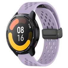 Per Xiaomi Watch S1 Active cinturino in silicone con chiusura magnetica pieghevole da 22 mm (viola)