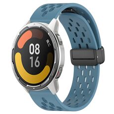 Per Xiaomi MI Watch Color 2 Cinturino in silicone con chiusura magnetica pieghevole da 22 mm (blu)