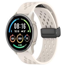 Per Xiaomi MI Watch Sport cinturino in silicone con chiusura magnetica pieghevole da 22 mm (colore Starlight)