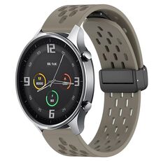 Per Xiaomi MI Watch Cinturino in silicone con chiusura magnetica pieghevole da 22 mm (Space Ash)